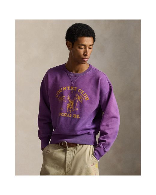 Polo Ralph Lauren Purple Crew Sweatshirt for men