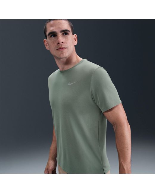 Nike Green Miler Running Top for men