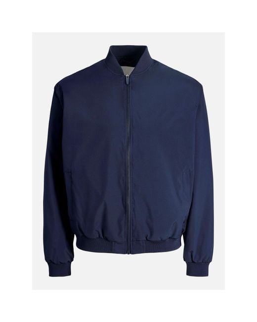 Jack & Jones Blue Charge Bomber Jacket for men