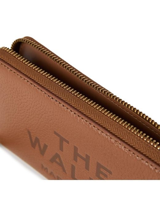 Marc Jacobs Brown The Leather Continental Wallet