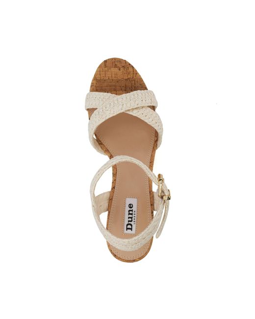 Dune Metallic Kelisa Flatform Sandal
