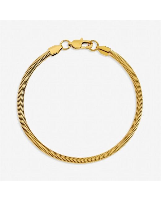 Inicio Metallic Waterproof Snake Chain Bracelet for men