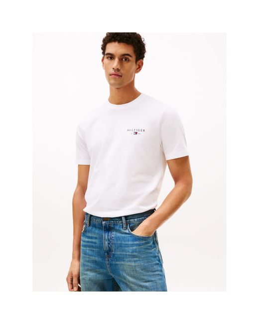 Tommy Hilfiger White Brand Love T-Shirt for men