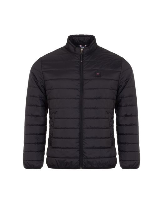 Eden Park Blue Long Sleeve Waterproof Puffa Jacket for men