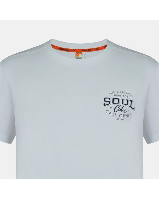SoulCal & Co California Blue Graphic Print T-Shirt for men
