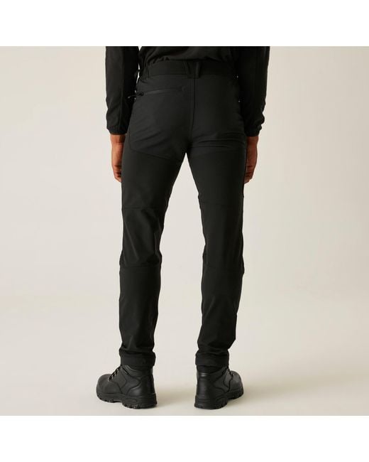 Regatta Black Prolite Softshell Stretch Trousers for men