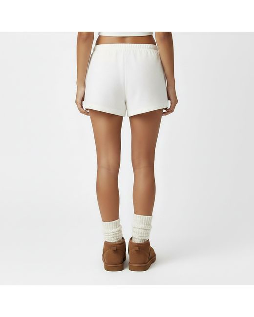 Jack Wills White Pointelle Fleece Jogger Shorts
