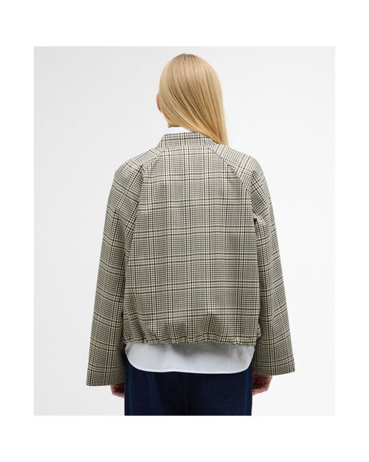 Barbour Gray Bomber Jacket
