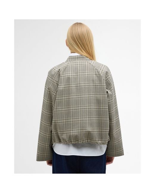 Barbour Gray Bomber Jacket