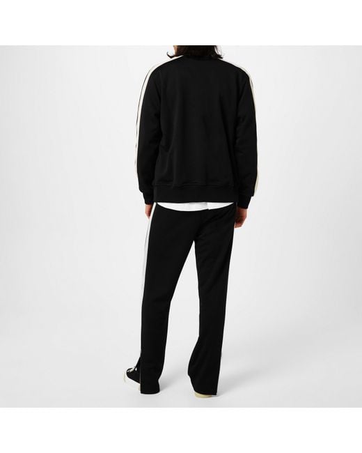 Palm Angels Black Classic Tracksuit Jacket for men