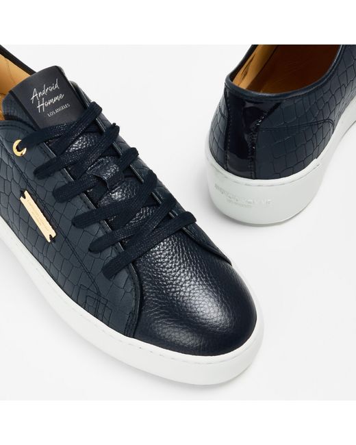 Android Homme Blue Low Trainers for men