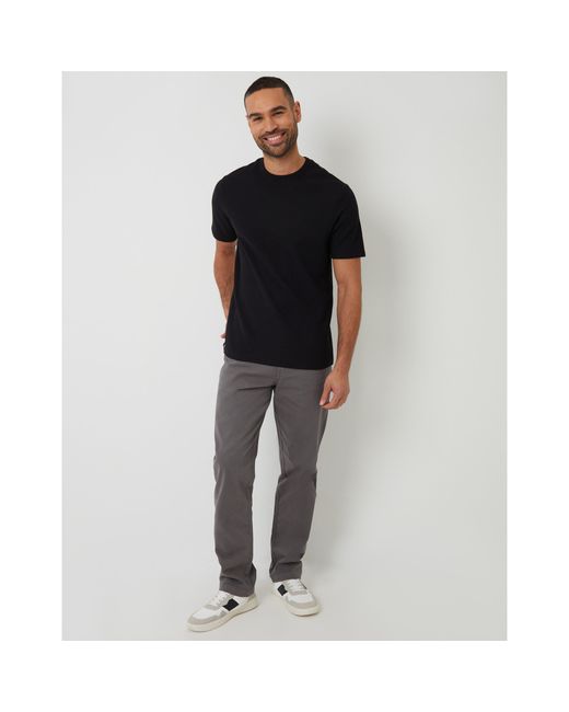 Threadbare Black Hayfield Regular Fit T-Shirt for men