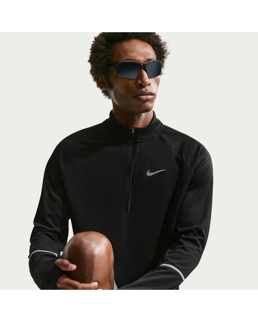 Nike Black Long Sleeve Performance Running Top for men