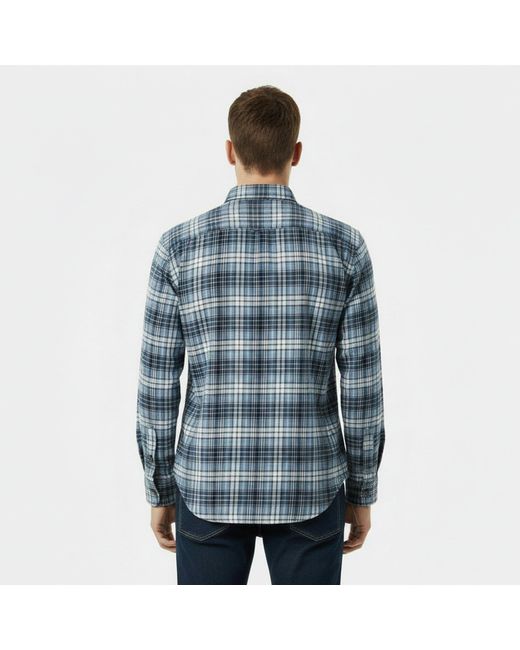 Jack Wills Blue Long-Sleeve Patterned Shirt for men