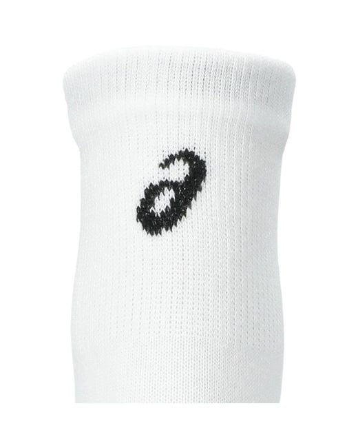 Asics White 3 Pack Quarter Sock for men