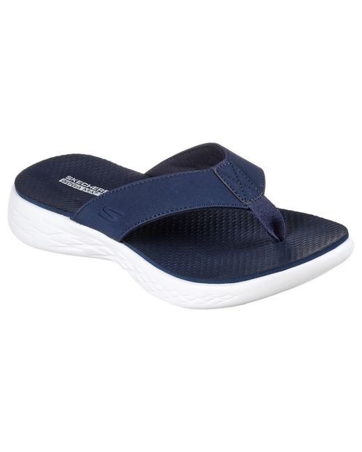 Skechers Blue On The Go Vacay Flip Flops