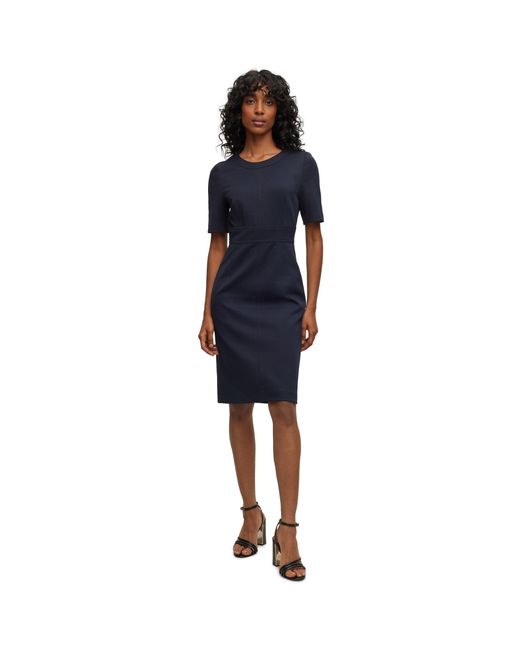Boss Blue Dirula Mini Dress