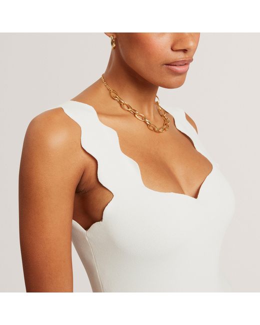 Ted Baker White Knit Bodycon Dress