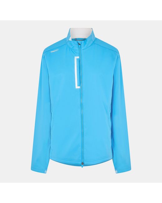 PUMA Channel Softshell Performance Golf Jacket in Blue for Men | Lyst UK
