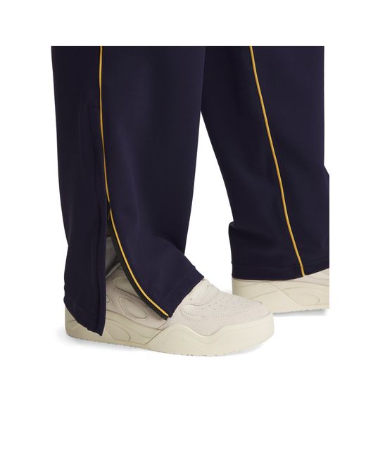 Under Armour Blue Tricot Open Hem Poly Joggers Tracksuit for men
