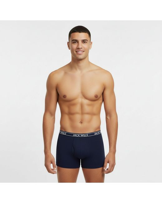 Jack Wills Blue Jw Daundley Boxers 3 Pack for men