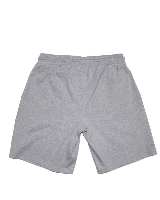 Aquascutum Gray Fleece Jogger Shorts for men