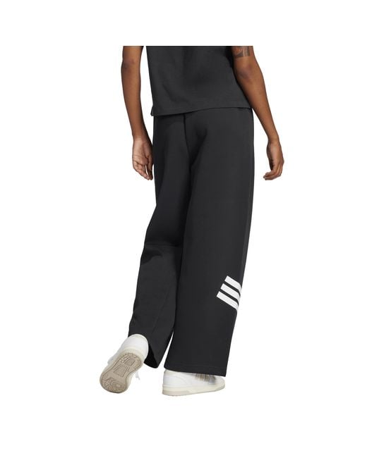 Adidas Black Open Hem Fleece Joggers