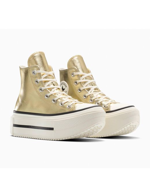 Converse Natural Chuck Taylor All Star Lif Platform Trainers