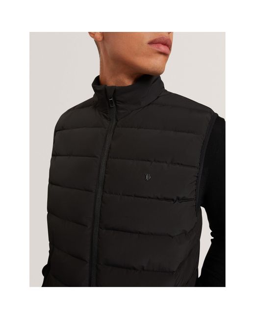 Ted Baker Black Lightweight Quilted Gilet for men