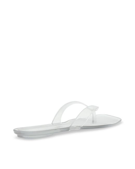 Steve Madden White Flip Flops