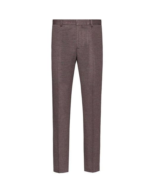 HUGO Brown S Hayden Suit Trousers Open Pink 30w / 32l for men