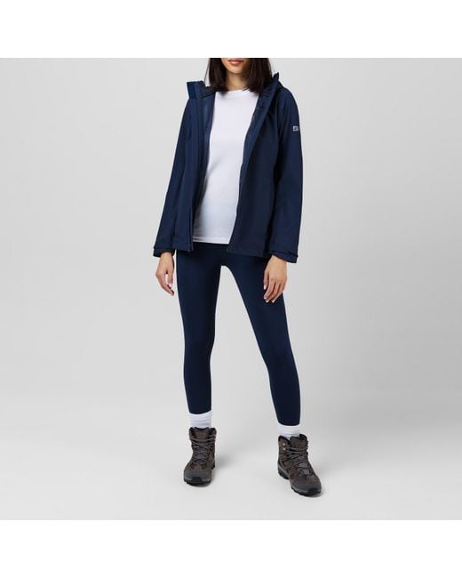 Jack Wolfskin Blue Waterproof Jacket