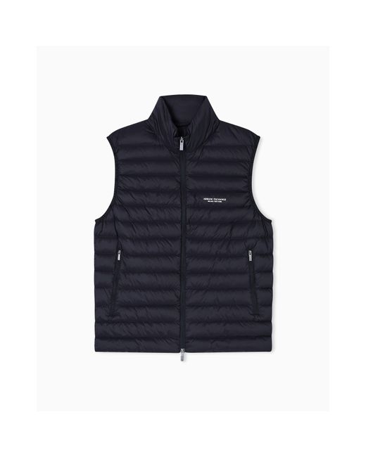 ARMANI EXCHANGE Blue Down Gilet for men