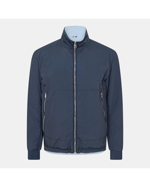 Boss Blue Crepin Dress Tailored Fit Coat for men