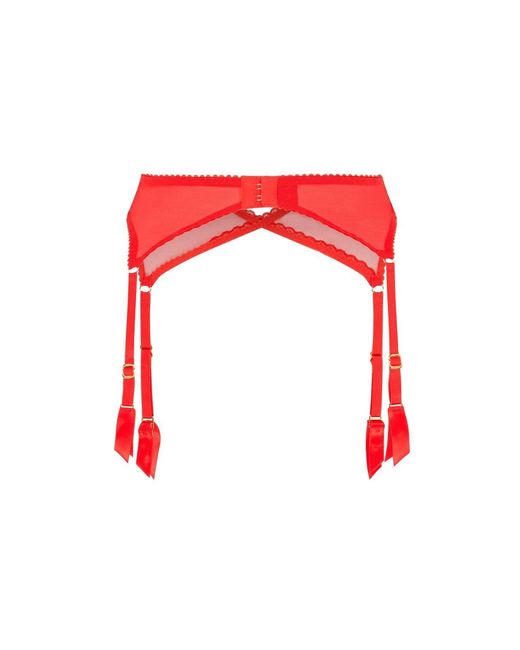 Agent Provocateur Red Fia Suspender