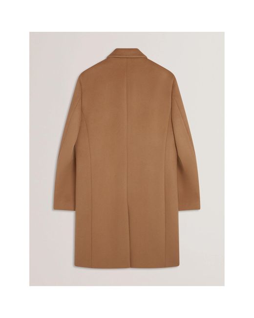 Ted Baker Brown City Overcoat for men