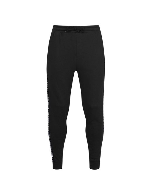 Lyle & Scott Black Tape Jogging Bottoms for men
