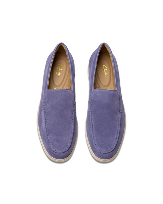 Clarks Blue Torford Easy Slip-On Loafers for men