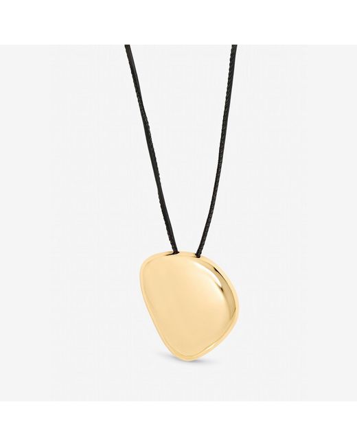Mood Metallic Plated Statement Polished Cord Necklace