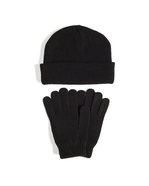 Adidas Black Adults Beanie Hat And Glove Set