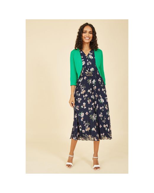 Yumi' Green Knitted Curve Bolero