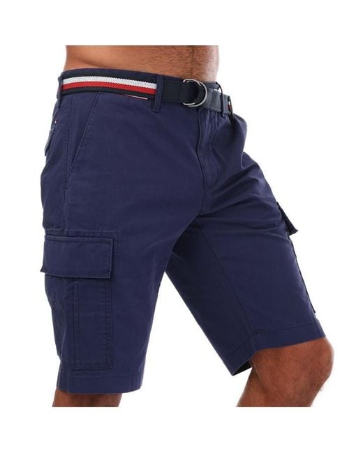 Tommy Hilfiger Blue John Cargo Shorts for men