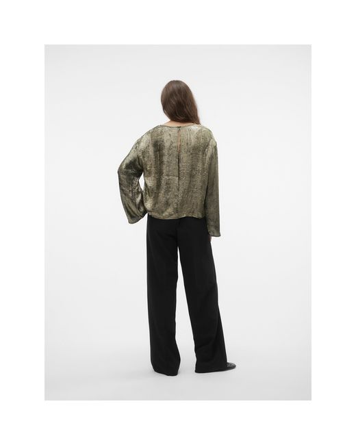 Vero Moda Brown Katie Long-Sleeve Blouse