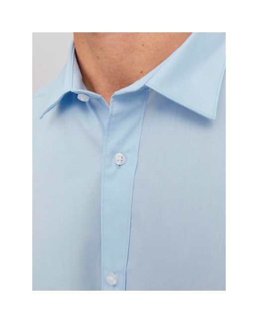 Jack & Jones Blue Joe Poplin Shirt for men
