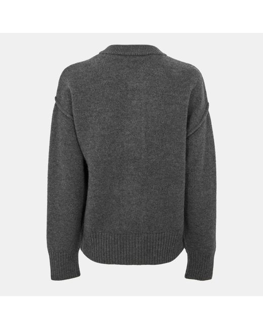 AMI Gray De Coeur Jumper