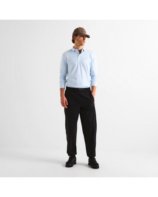 Boss Blue Pirol Long-Sleeve Polo Shirt, Timeless Design for men