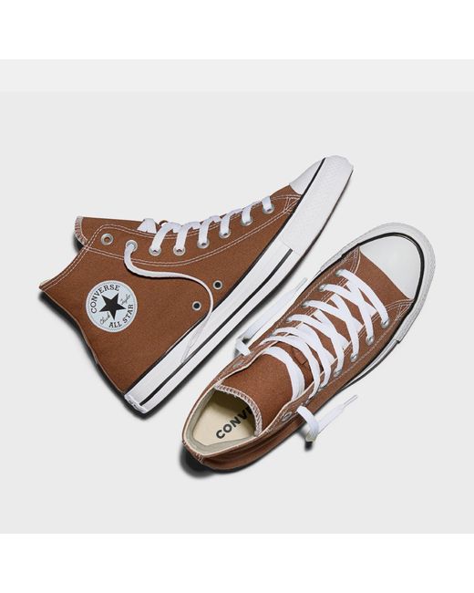 Converse Brown Adults Chuck Taylor All Star Canvas High-Top Trainers