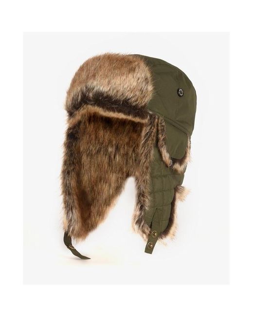 Barbour Green Cleadon Trapper Hat for men