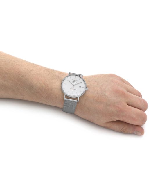 IRON ANNIE Metallic Classic Stainless Steel Classic Analogue Quartz Watch for men