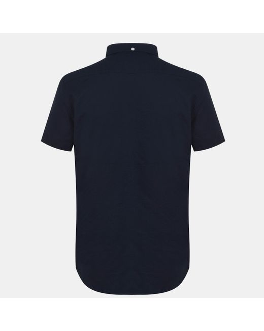Jack Wills Blue Short Sleeve Oxford Shirt for men